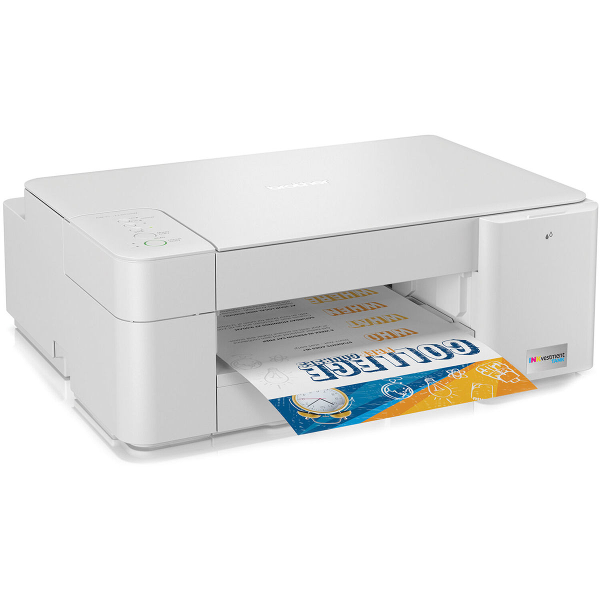 

Brother MFC-J1205W INKvestment Tank Wireless All-In-One Color Inkjet Printer