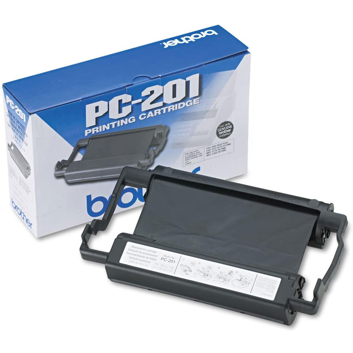 Image of Brother PC-201 Blk Laser Toner Cartridge f/IntelliFax