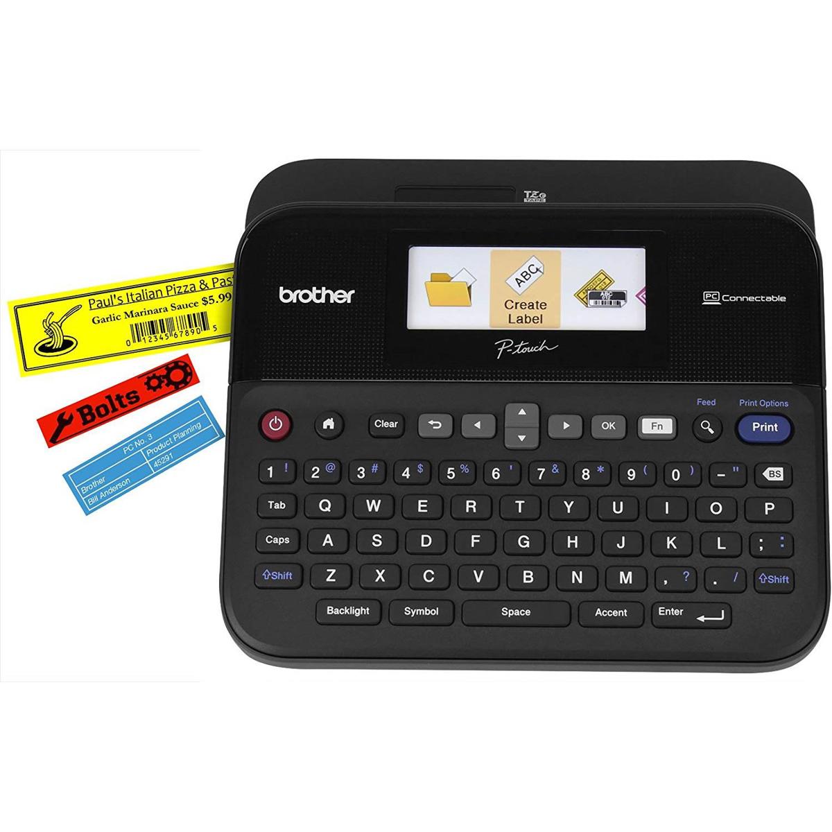 

Brother PTD-600VP PC-Connectable Label Maker with Color Display and Case