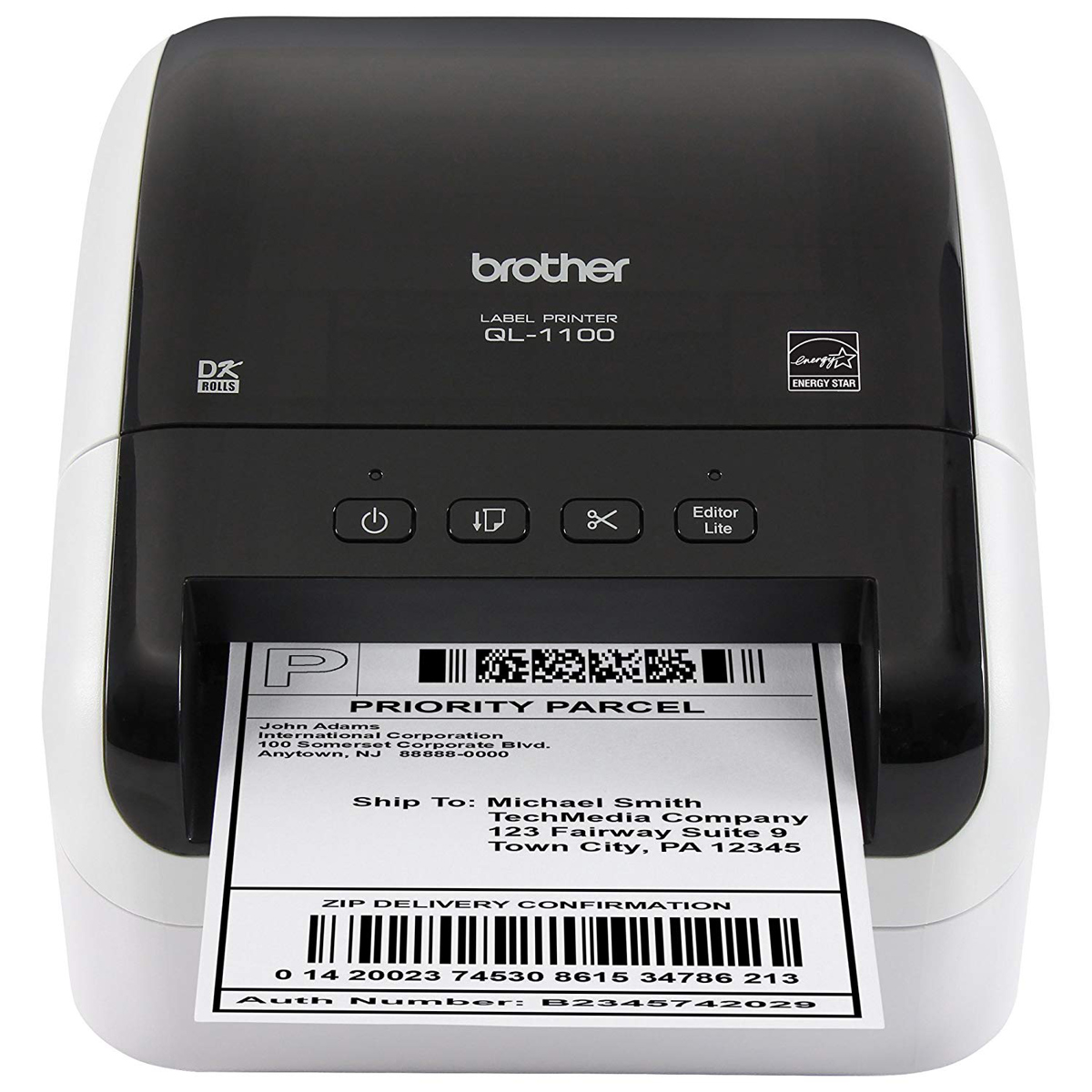 

Brother QL1100 Wide Format Professional Label Printer, Black & White