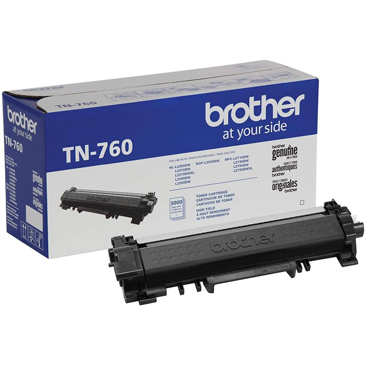

Brother TN760 High Yield Black Toner Cartridge