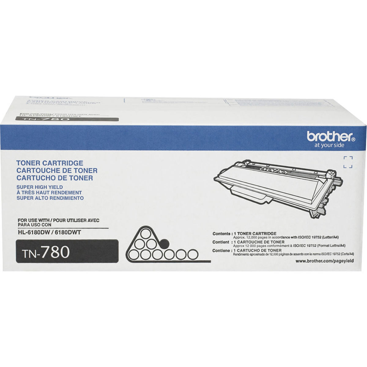 

Brother TN780 Super High Yield Toner Cartridge, Up to 12000 Pages, Black