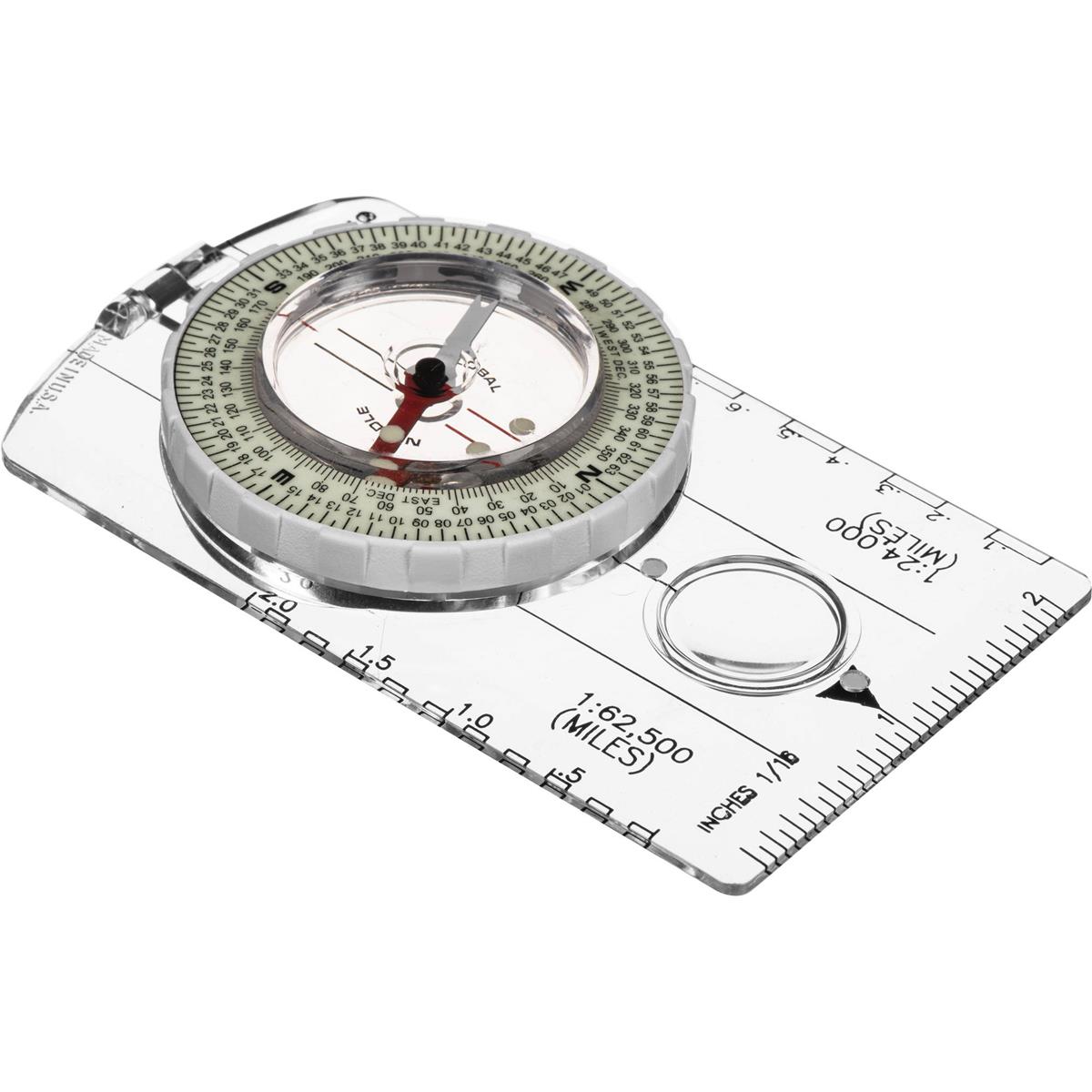 Image of Brunton TruArc 8010 Classic Glow Baseplate Compass with Degrees &amp; Mils