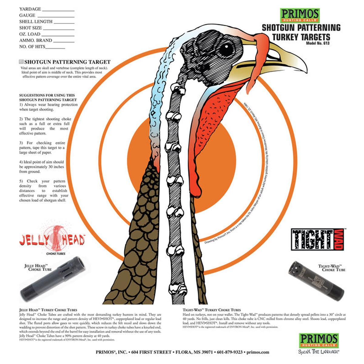 

Bushnell Shotgun Patterning Turkey Target, Target Area 10.75 x 11.5", 12-Pack
