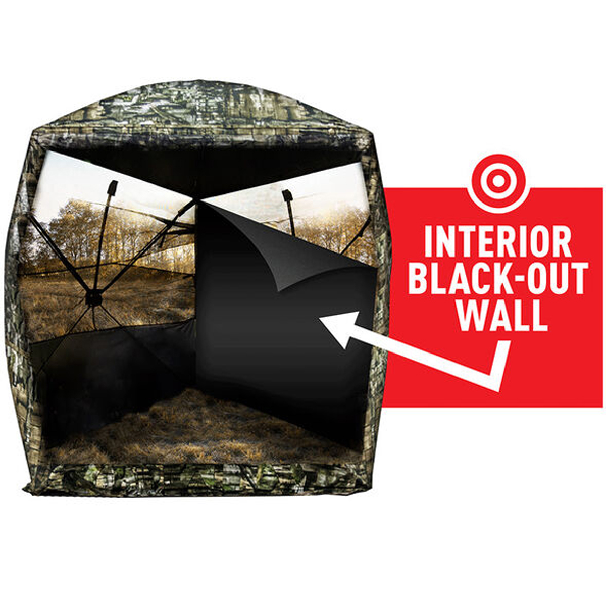 

Bushnell Replacement Curtain for Double Bull SurroundView 270 Blind, Black