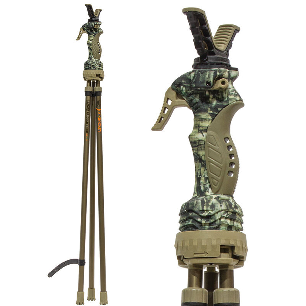 

Bushnell Trigger Stick Gen 3 24-62" Tall Tripod Shooting Stick, Camo