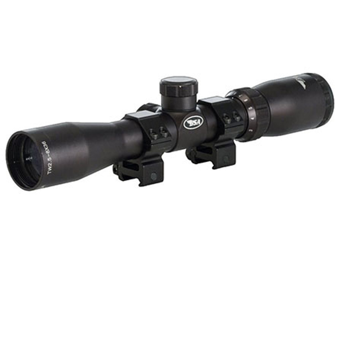 

BSA Optics 2.5-8x36 Tactical Weapon Riflescope, Mil Dot Reticle, 30mm Tube