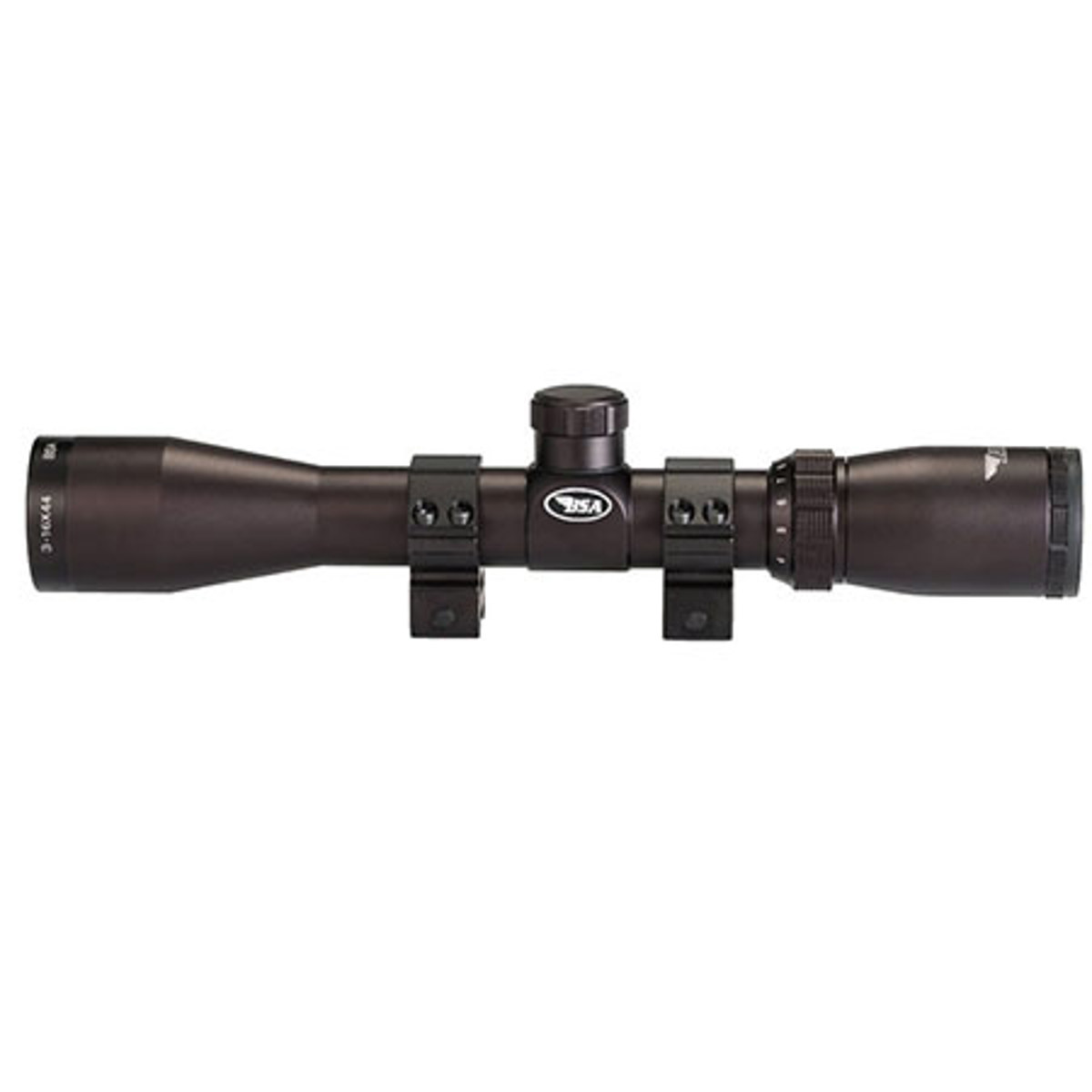 

BSA Optics 3-16x44 Tactical Weapon Riflescope, Mil Dot Reticle, 30mm Tube