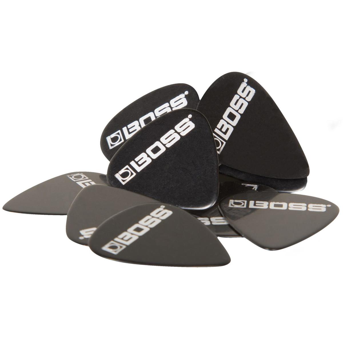 

Boss BOSS Celluloid Pick Medium, Black, 12 Pack