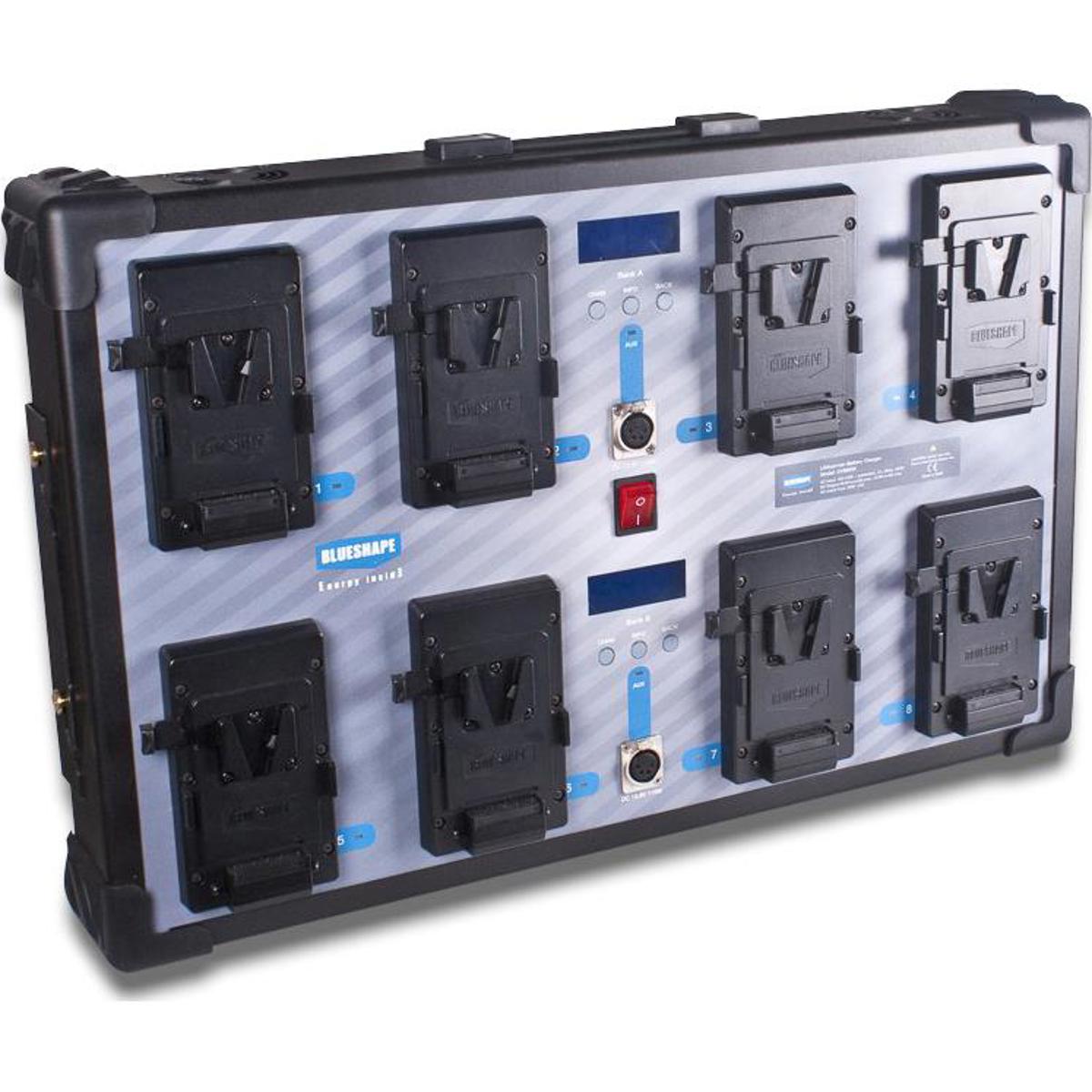 

BlueShape 8 Channel Fully Simultaneous Wall-Mount Charger & Monitoring Utility