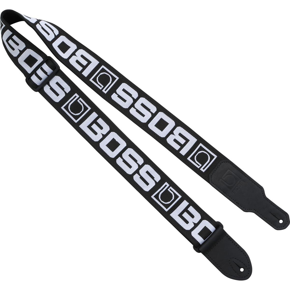 

Boss BSM-20 2" Monogram Guitar Strap, Black/White