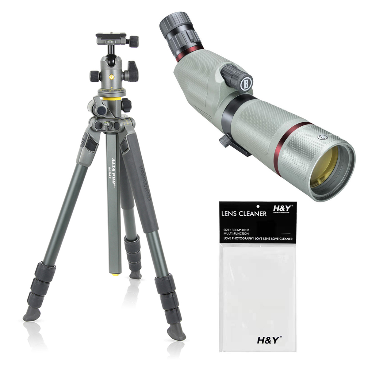 

Bushnell 20-60x65 Nitro Porro Prism Spotting Scope w/ALTA PRO 2+ 264AB Al Tripod