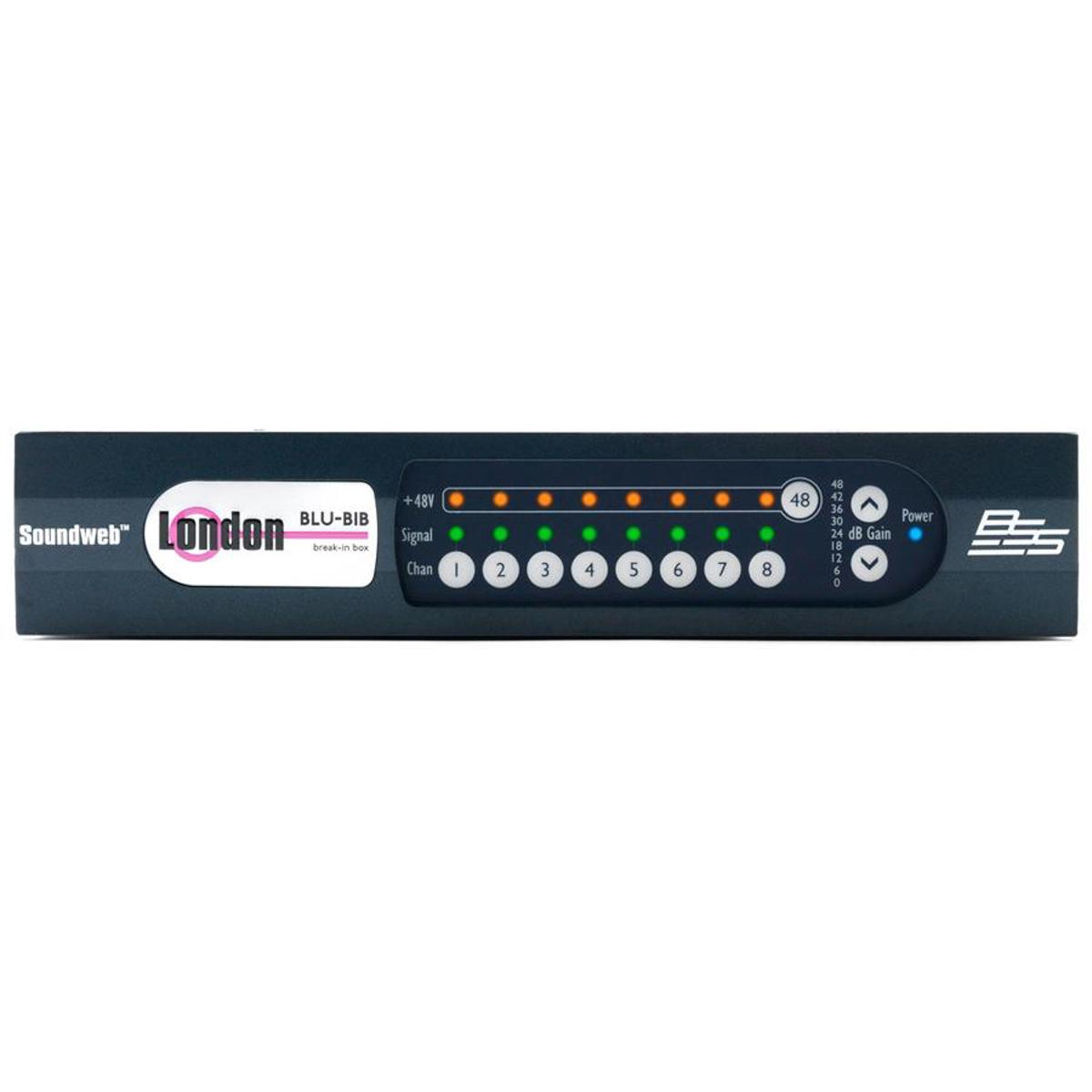 

BSS BLU-BIB 8 Channel Analog Half Rack Break-In Box Input Expander with BLU Link