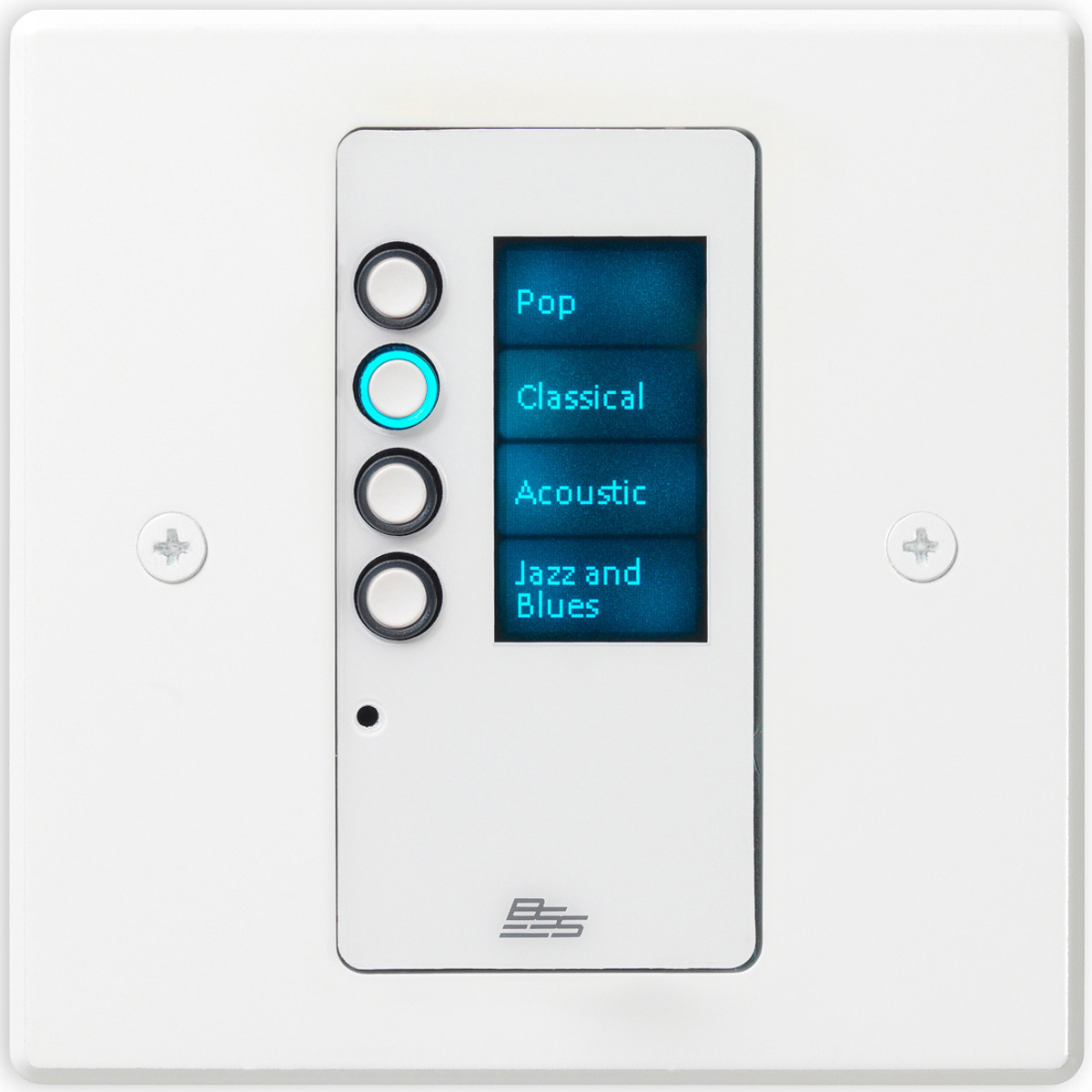

BSS EC-4B Ethernet Controller with 4 Buttons, Europe Version, White