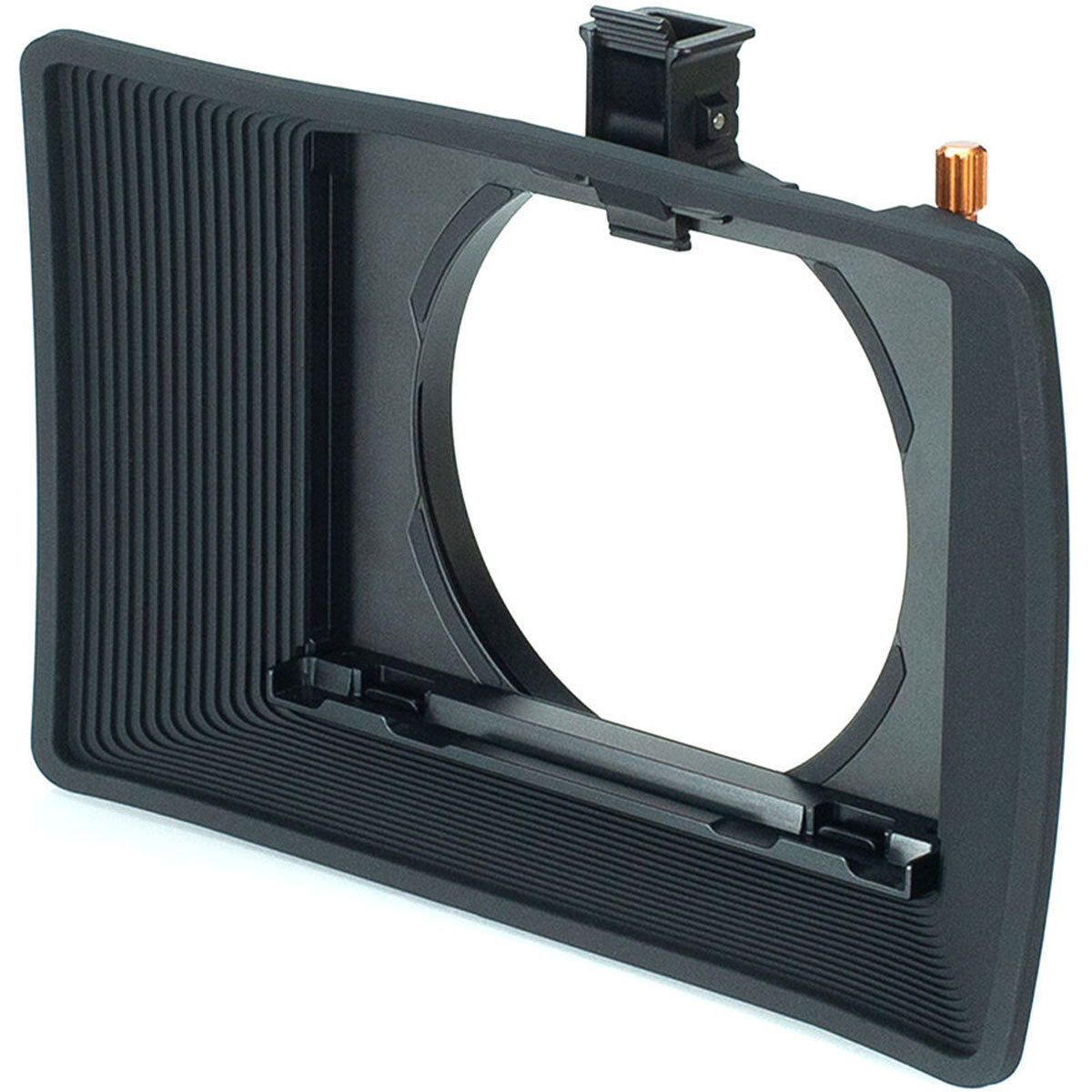 Image of Bright Tangerine Misfit Atom Clamp-On Matte Box w/ Anti Reflective Tilt Bracket