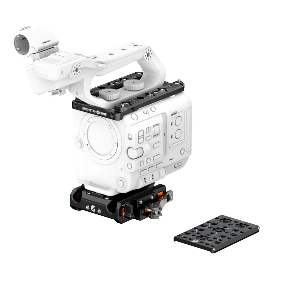 

Bright Tangerine Base Kit w/LeftField QR Baseplate,Top Plate for Sony FX6 Camera