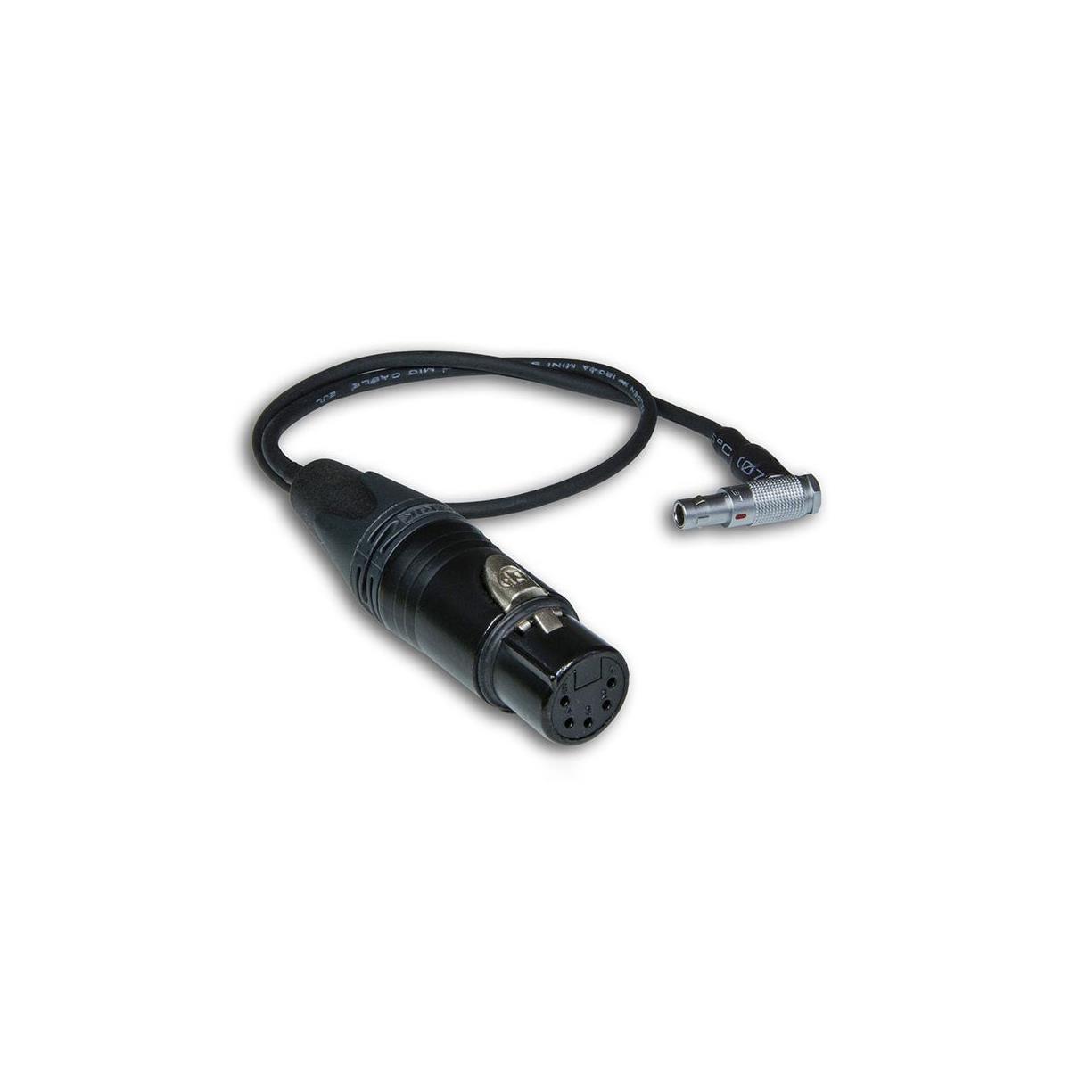 Image of BeachTek 17.7&quot; BT-LEMO XLR5F to Right-Angle LEMO Adapter Cable