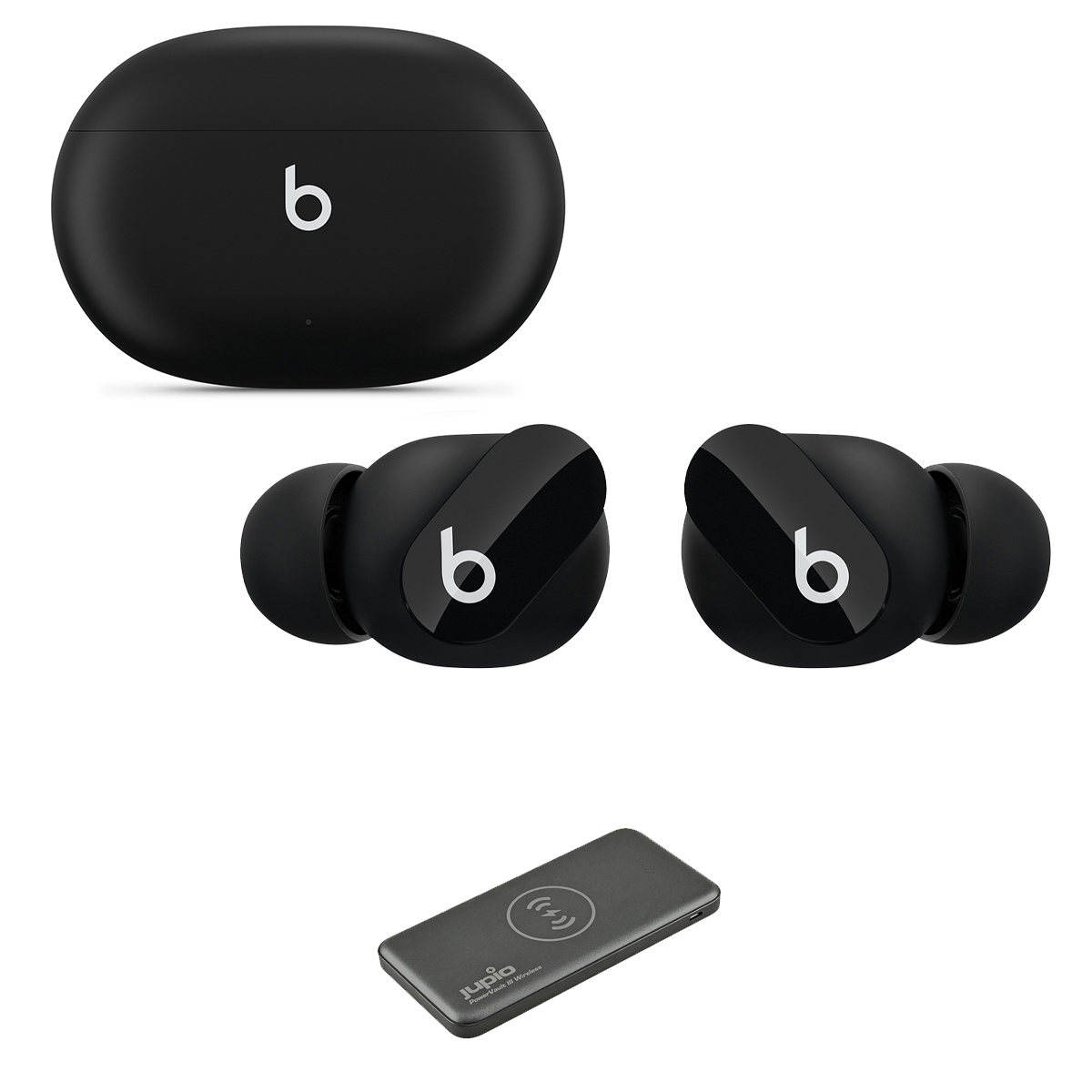 

Beats by Dr. Dre Studio Buds Earphones, Black w/ 10000mAh Wireless Charger