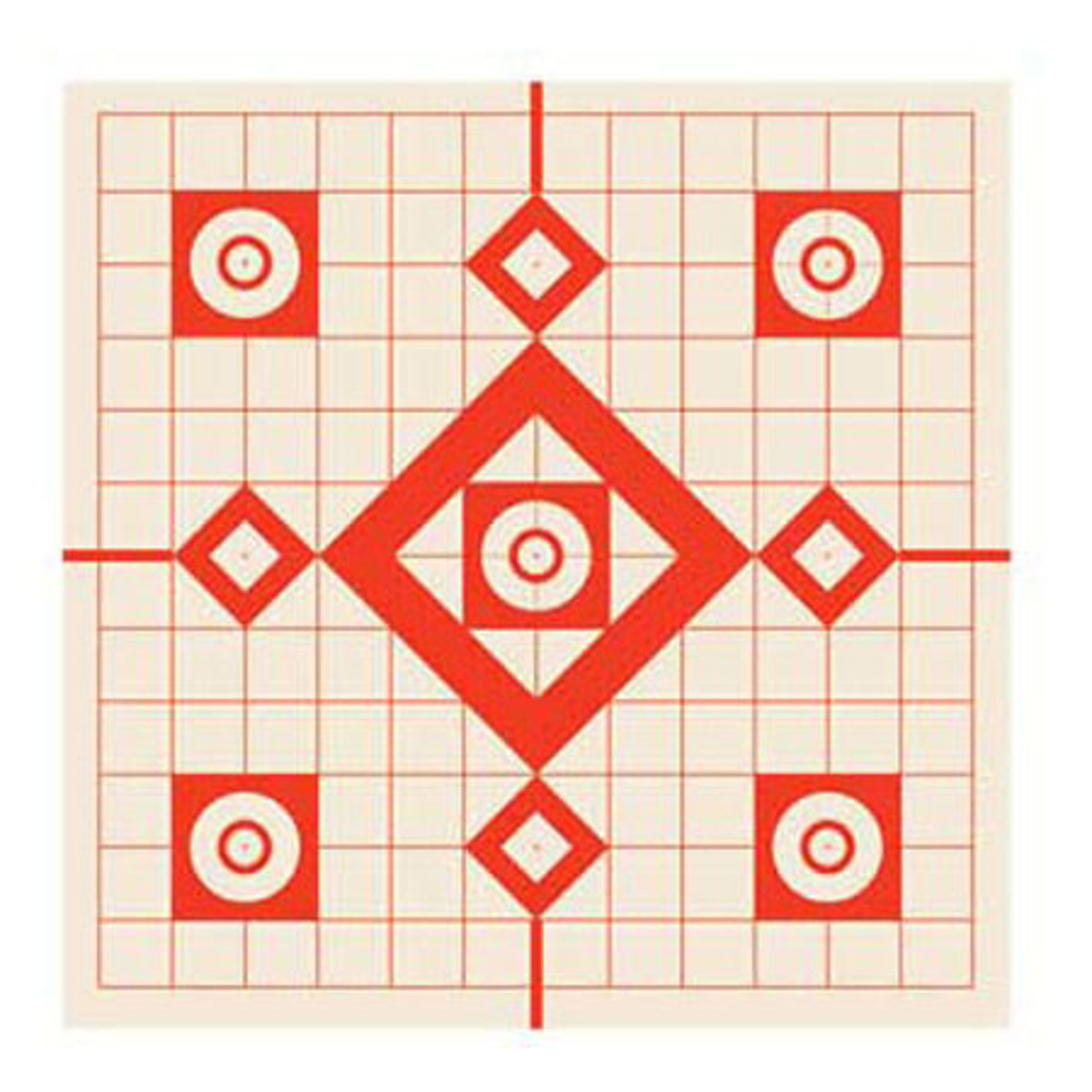 

Burris Optics Orange on White Sighting In Targets, Package of Ten 13x13" Targets