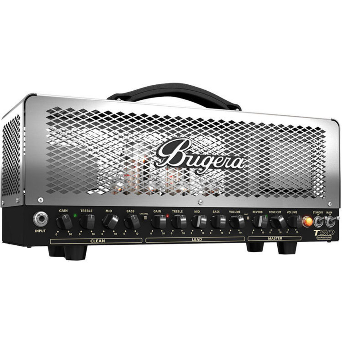 

Bugera T50 Infinium 50W Cage-Style 2-Channel Tube Amplifier Head