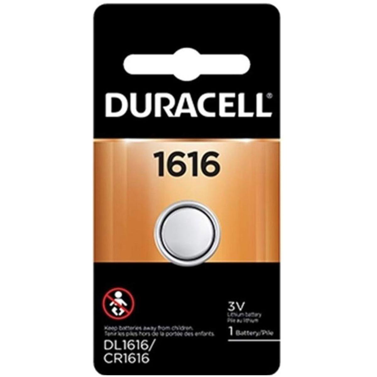 

Duracell CR1616 3V Lithium Coin Battery for Keyless Entry Systems