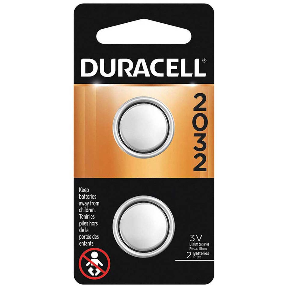 

Duracell CR2032 3V 225mAh Lithium Coin Battery, 2-Pack