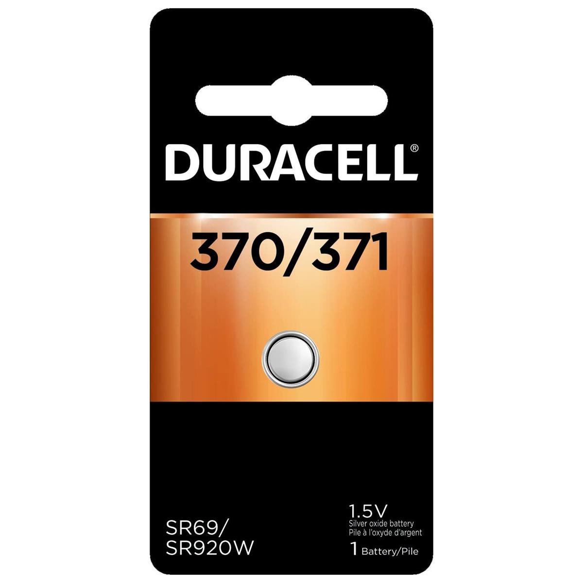 Image of Duracell D370/371 1.5V Watch/Electronic Silver Oxide Battery