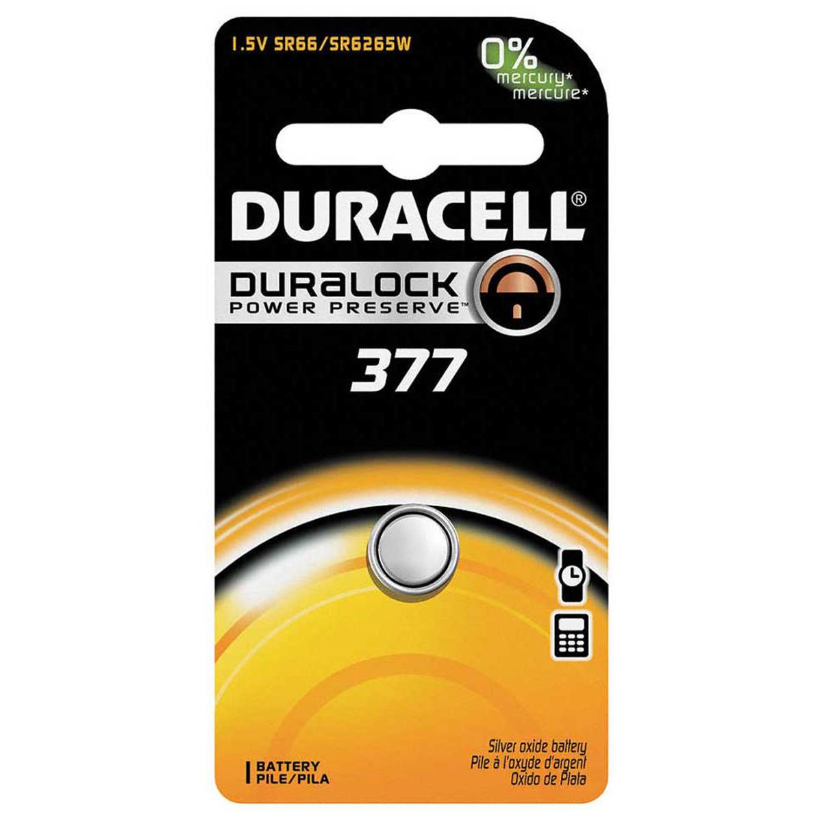 

Duracell D377 1.5V Watch/Electronic Silver Oxide Battery