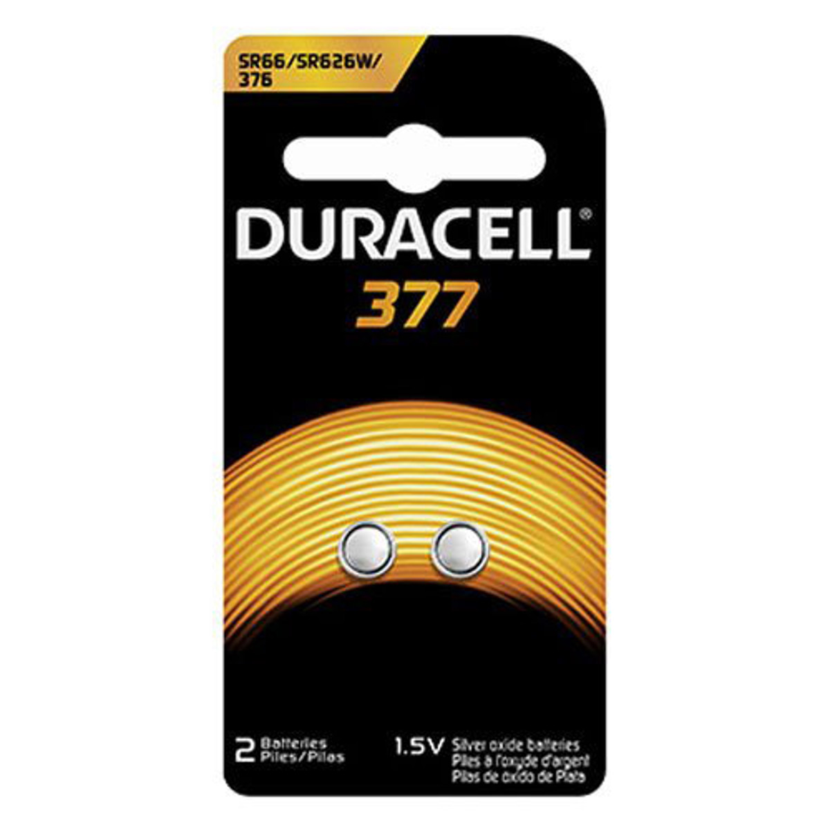 Image of Duracell D377 1.5V Silver Oxide Battery for Watch/Electronic