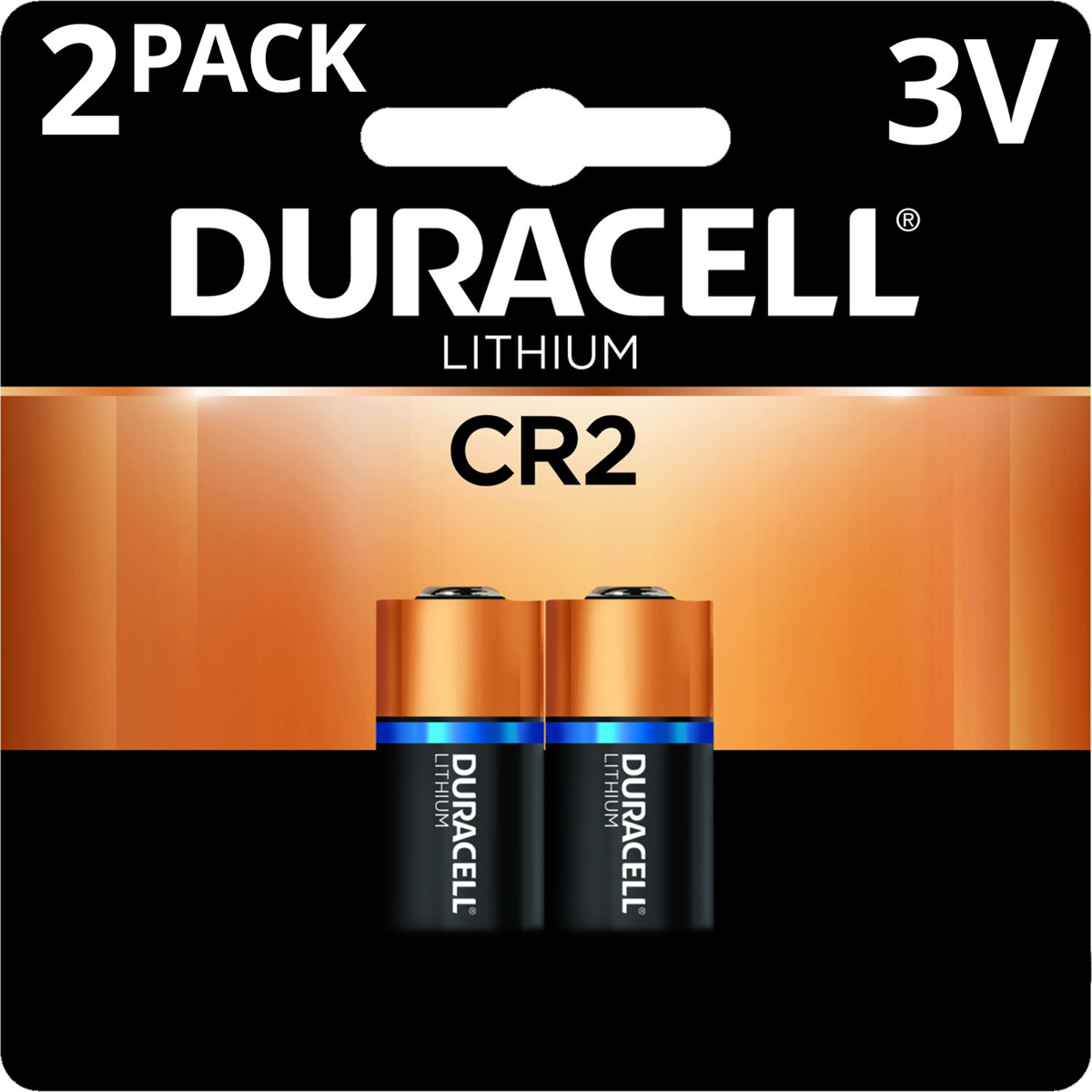 

Duracell CR2 3V 780mAh Lithium Battery, 2-Pack