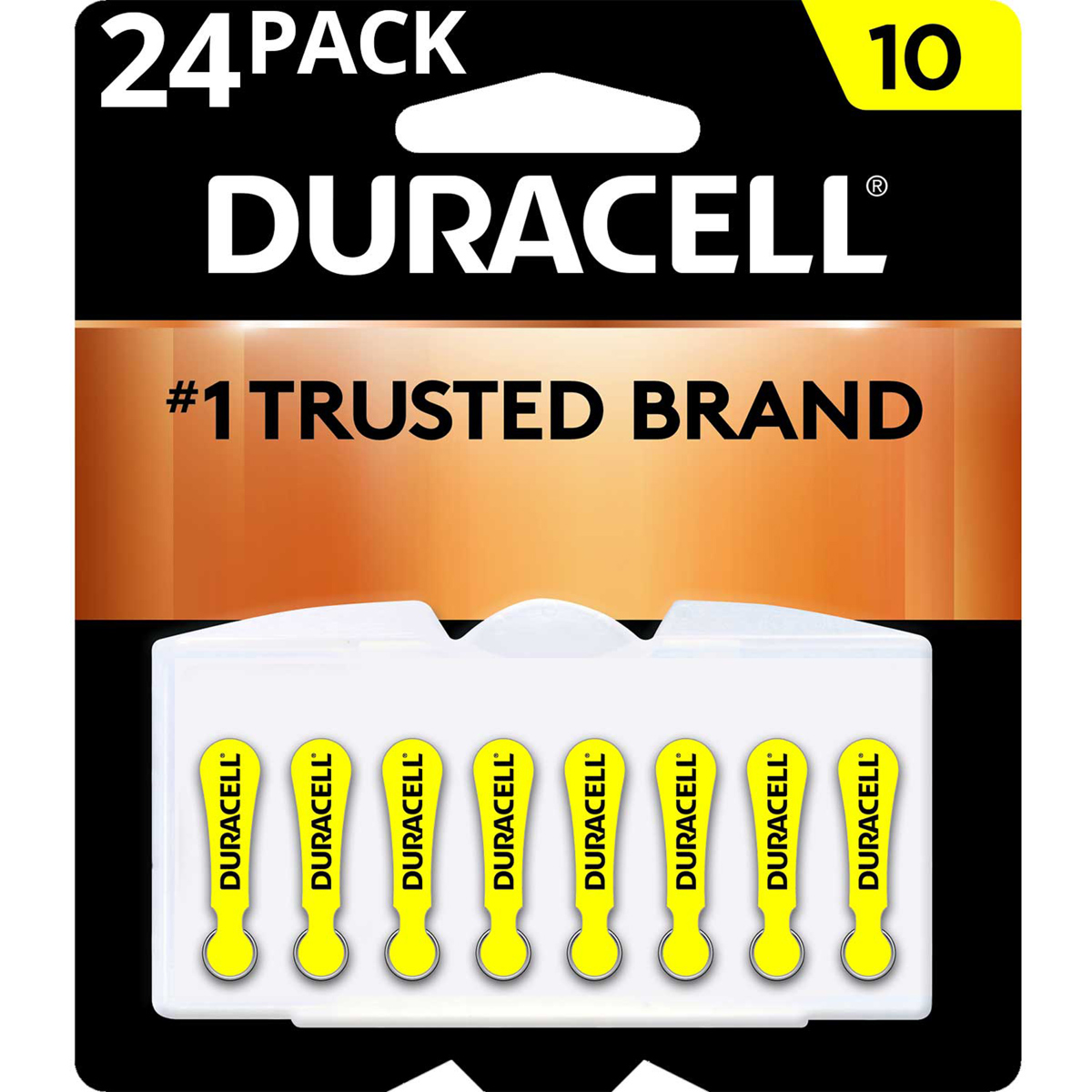 

Duracell 1.4V Size 10 Zinc Air Hearing Aid Battery, 24-Pack