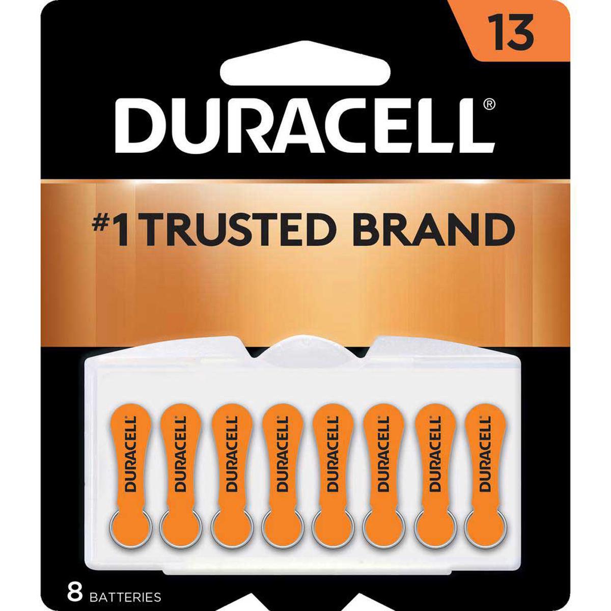 

Duracell 1.4V Size 13 Zinc Air Hearing Aid Battery, 8-Pack