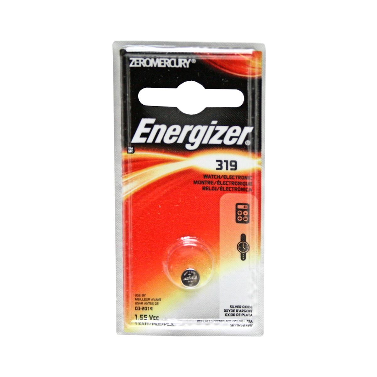 Image of Energizer 319 1.5V Silver Oxide Zero-Mercury Battery