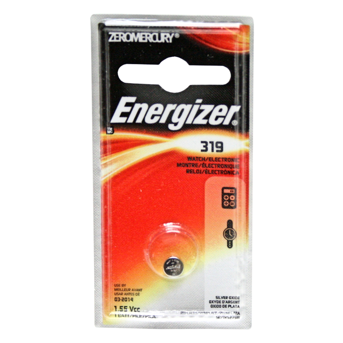 Image of Energizer 319 1.5V Silver Oxide Zero-Mercury Battery