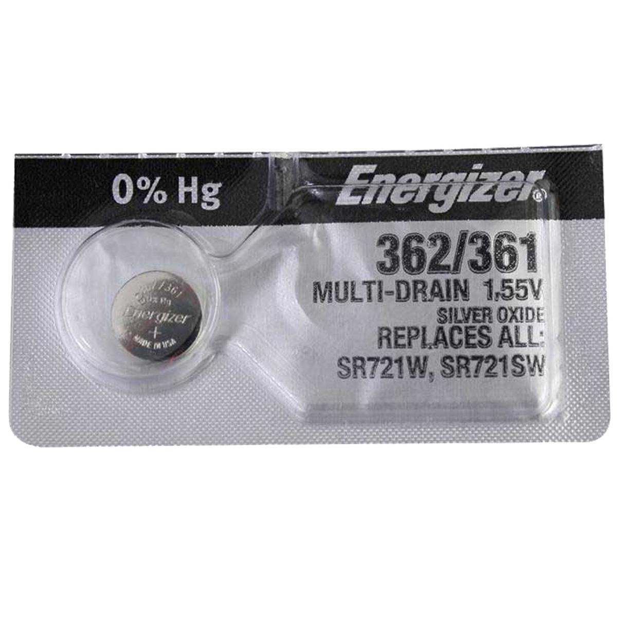 Image of Energizer 362 1.5V Zero-Mercury Silver Oxide Battery