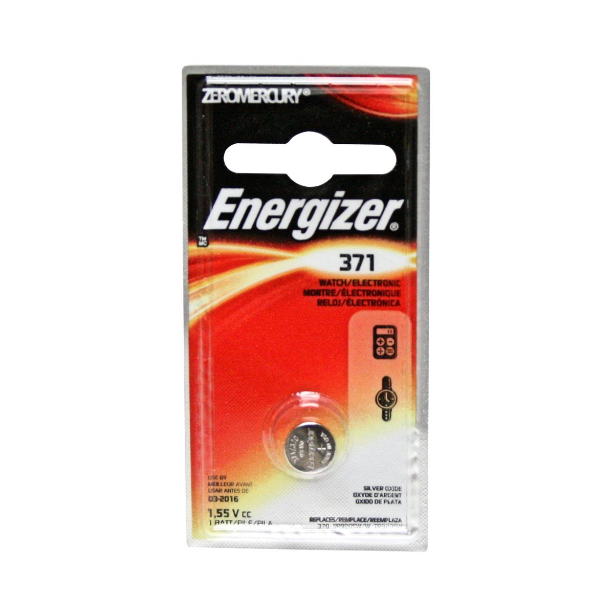 Image of Energizer 371 1.5V Zero-Mercury Silver Oxide Battery
