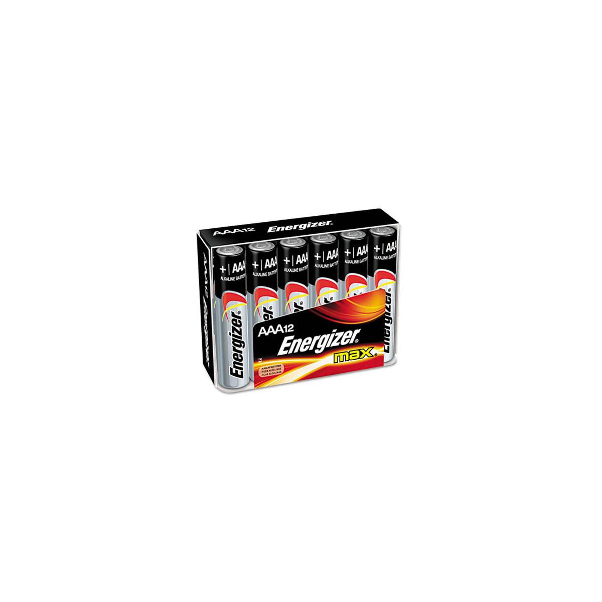

Energizer Max AAA 1.5V Alkaline Battery, 12-Pack