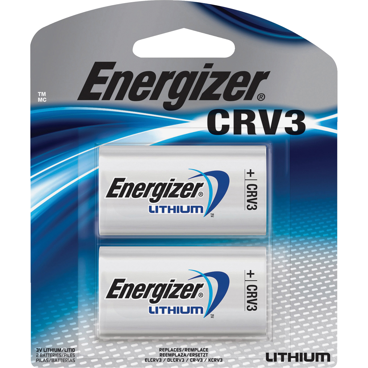 

Energizer CRV3 3V 3000mAh Lithium Battery, 2-Pack