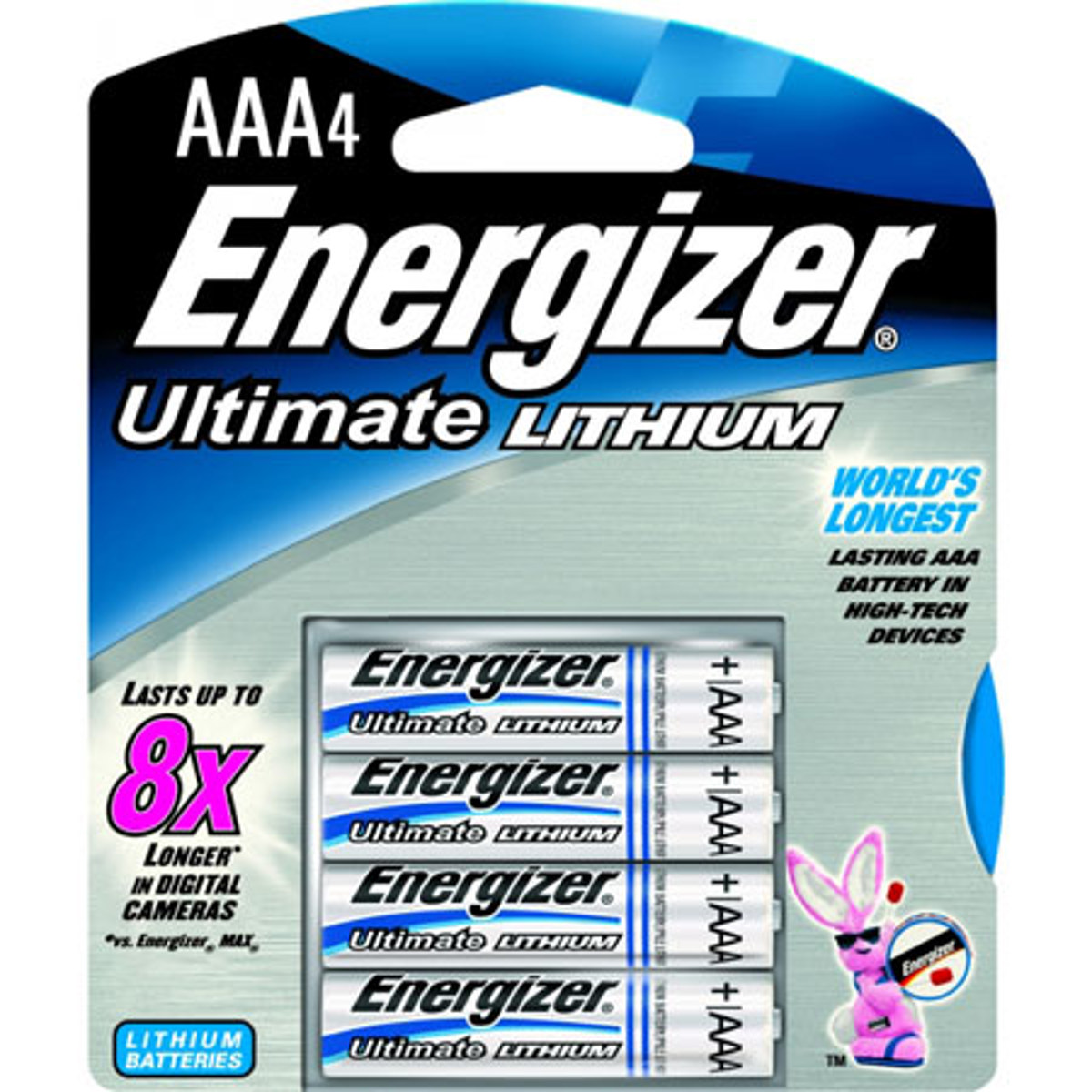 

Energizer AAA 1.5V Ultimate Lithium Battery, 4-Pack