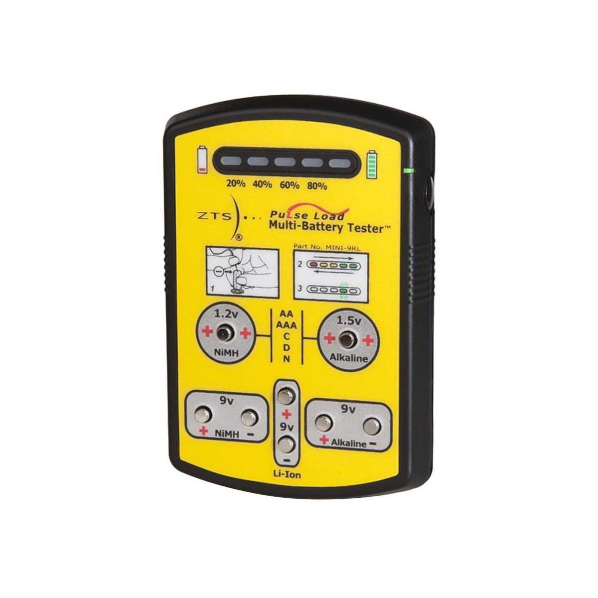 Image of ZTS Inc. ZTS Mini '9RL Multi-Battery Tester f/More than 10 Different Batteries