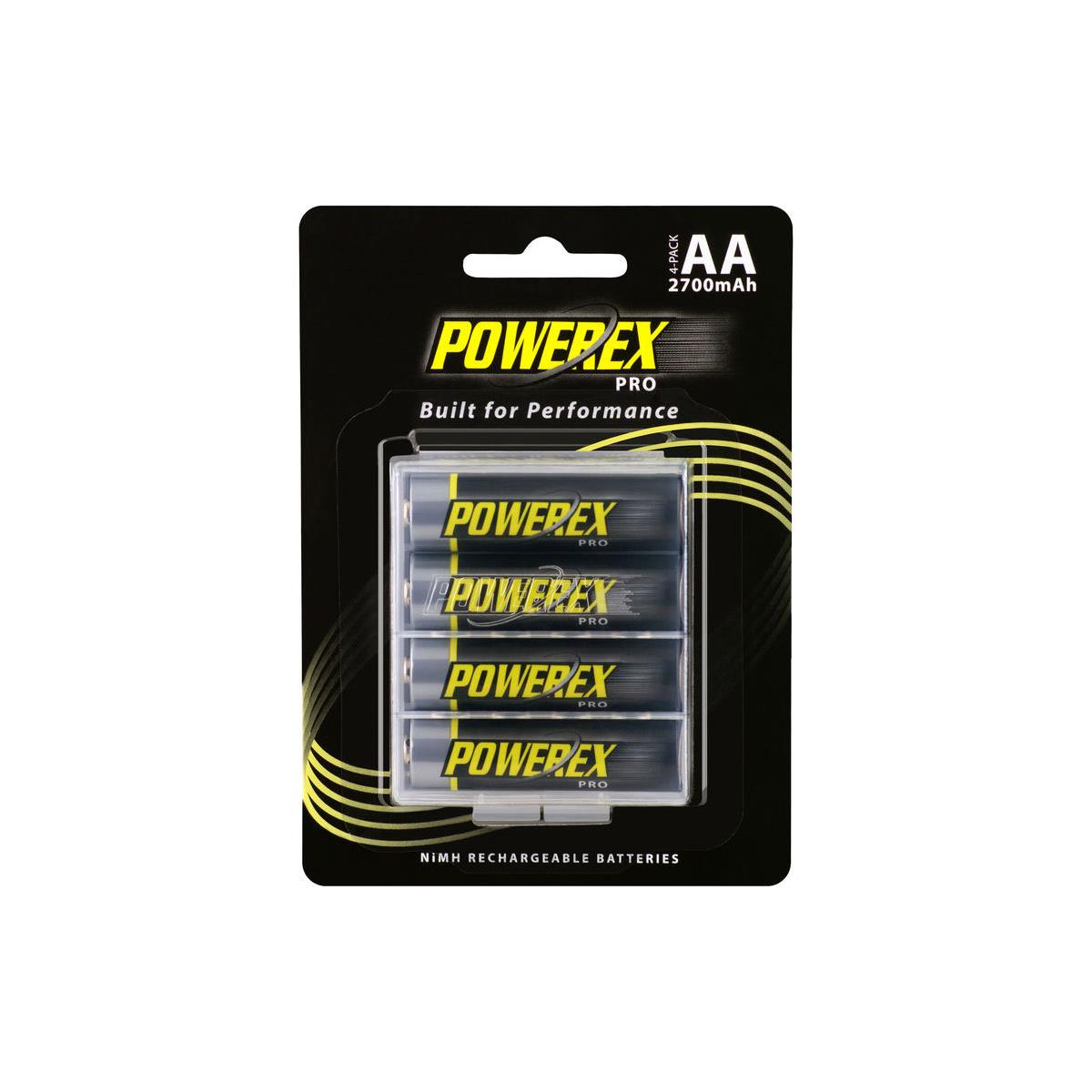 Image of Maha Powerex PRO AA 1.2V 2700mAh Rechargeable NiMH Batteries
