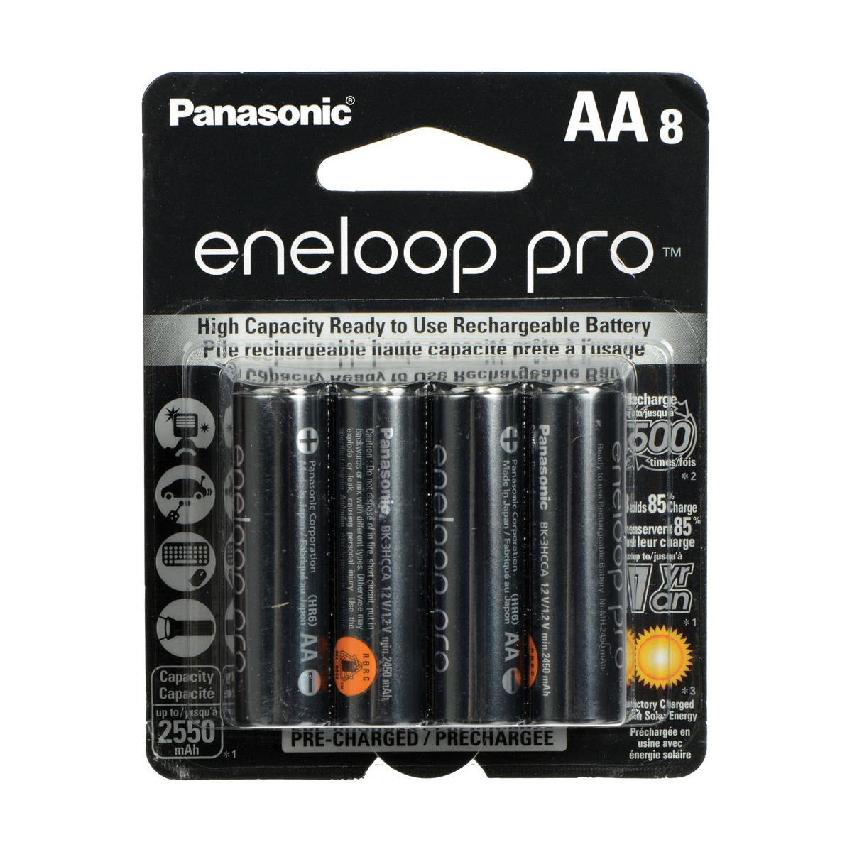 Image of Panasonic Eneloop Pro AA 2550mAh Rechargeable Ni-MH Battery
