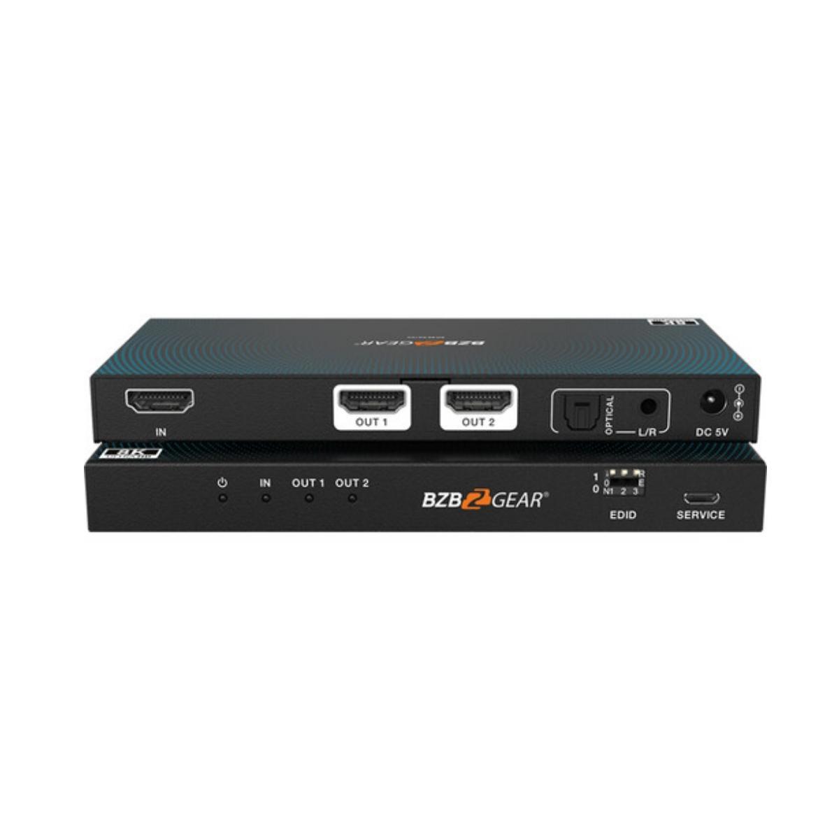 

BZB GEAR BG-8K-DA12A 1x2 8K 60Hz HDMI 2.1 Splitter with Audio De-Embedder