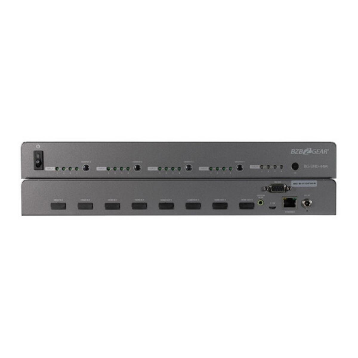 

BZB GEAR BG-UHD-44M 4x4 4K HDMI Matrix Switcher with Auto Downscaling