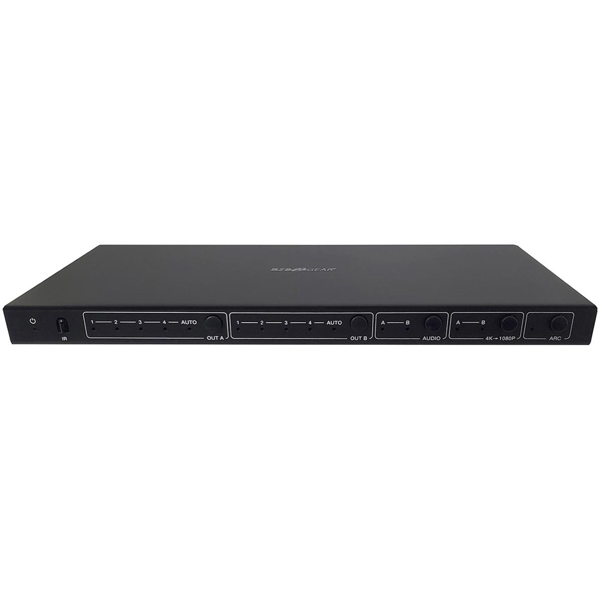 

BZB GEAR BZBGEAR BG-UHD-42M 4x2 HDMI 4K 18Gbps Matrix Switcher, Audio/Downscaling Support