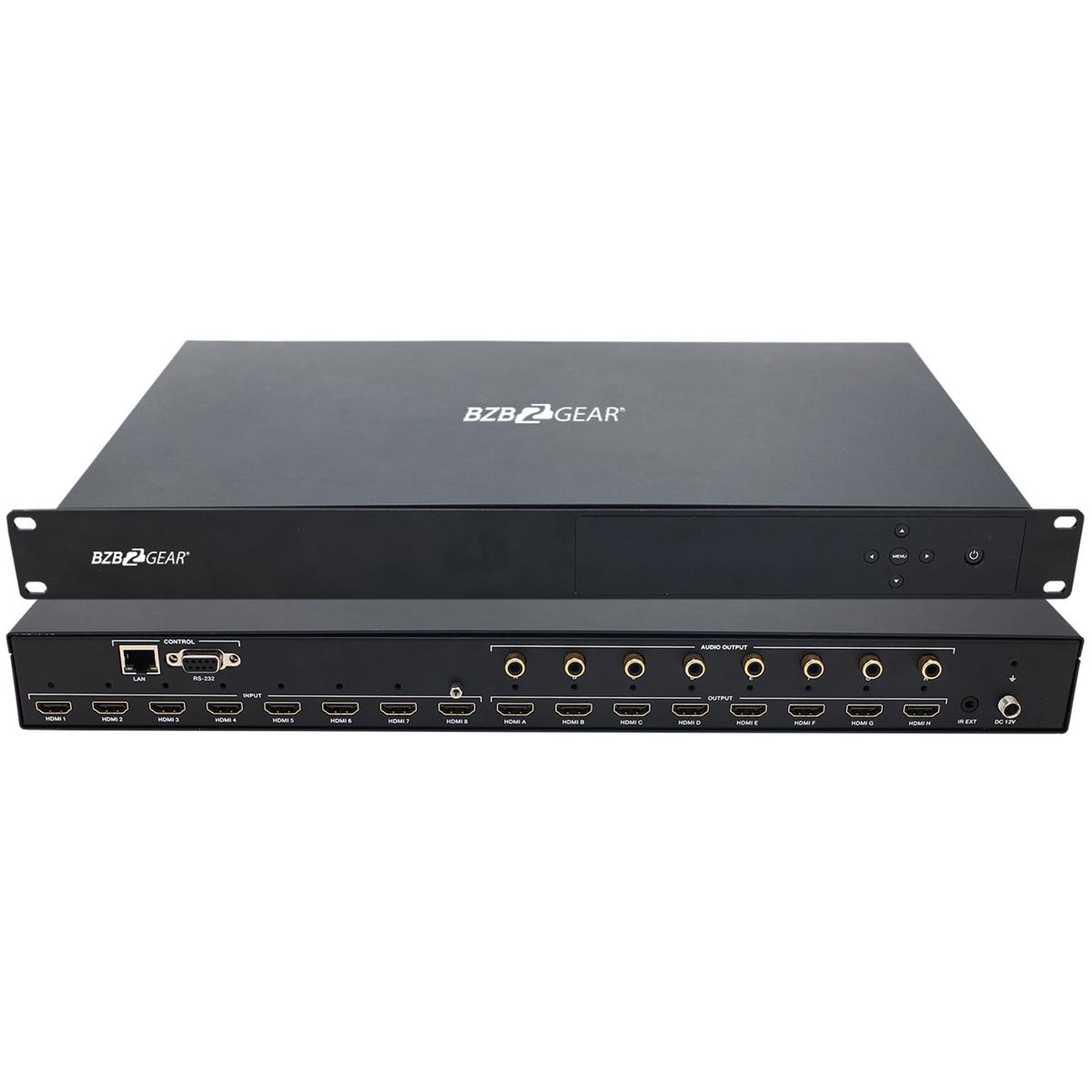 

BZB GEAR BZBGEAR BG-UM-88ANS 8X8 HDMI 18Gbps Matrix with Audio De-embedded