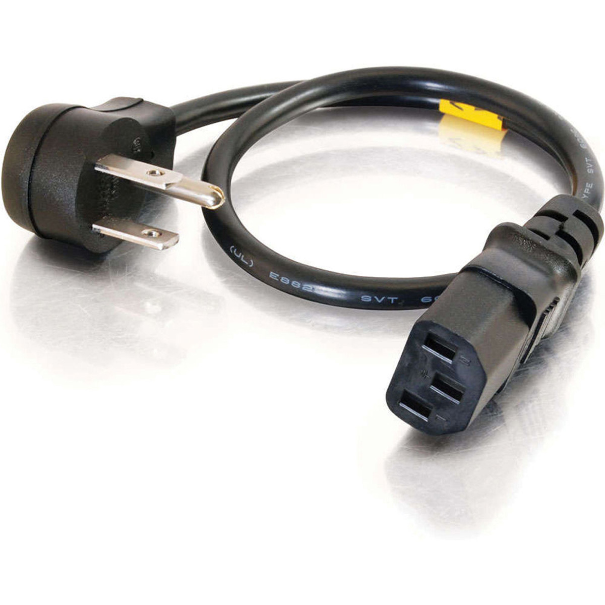 

C2G 1.5ft 18 AWG Universal Flat Panel Power Cord (NEMA 5-15P to IEC320C13)