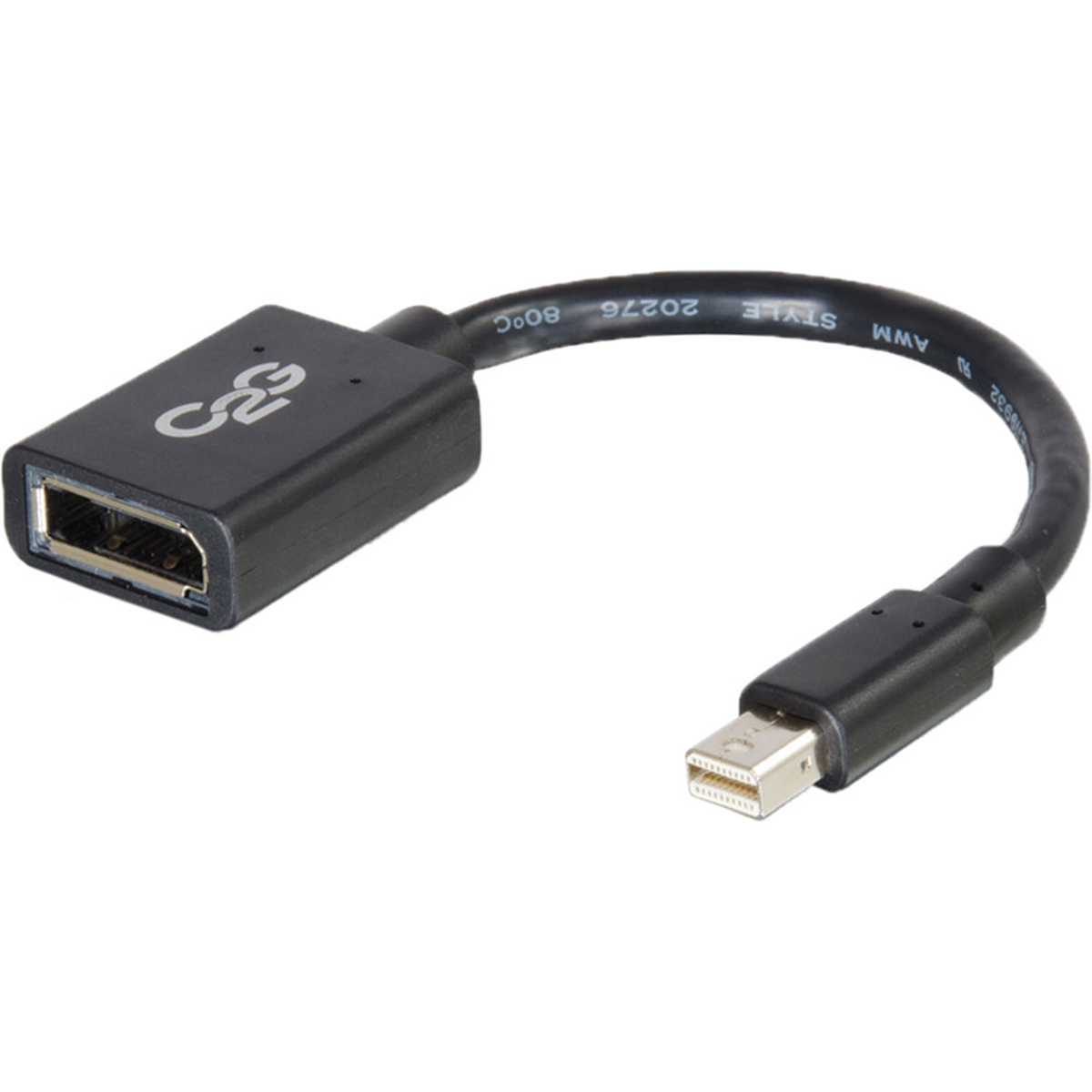 Photos - Projector Accessory C2G 6" Mini DisplayPort Male to DisplayPort Female Adapter, Black 543 