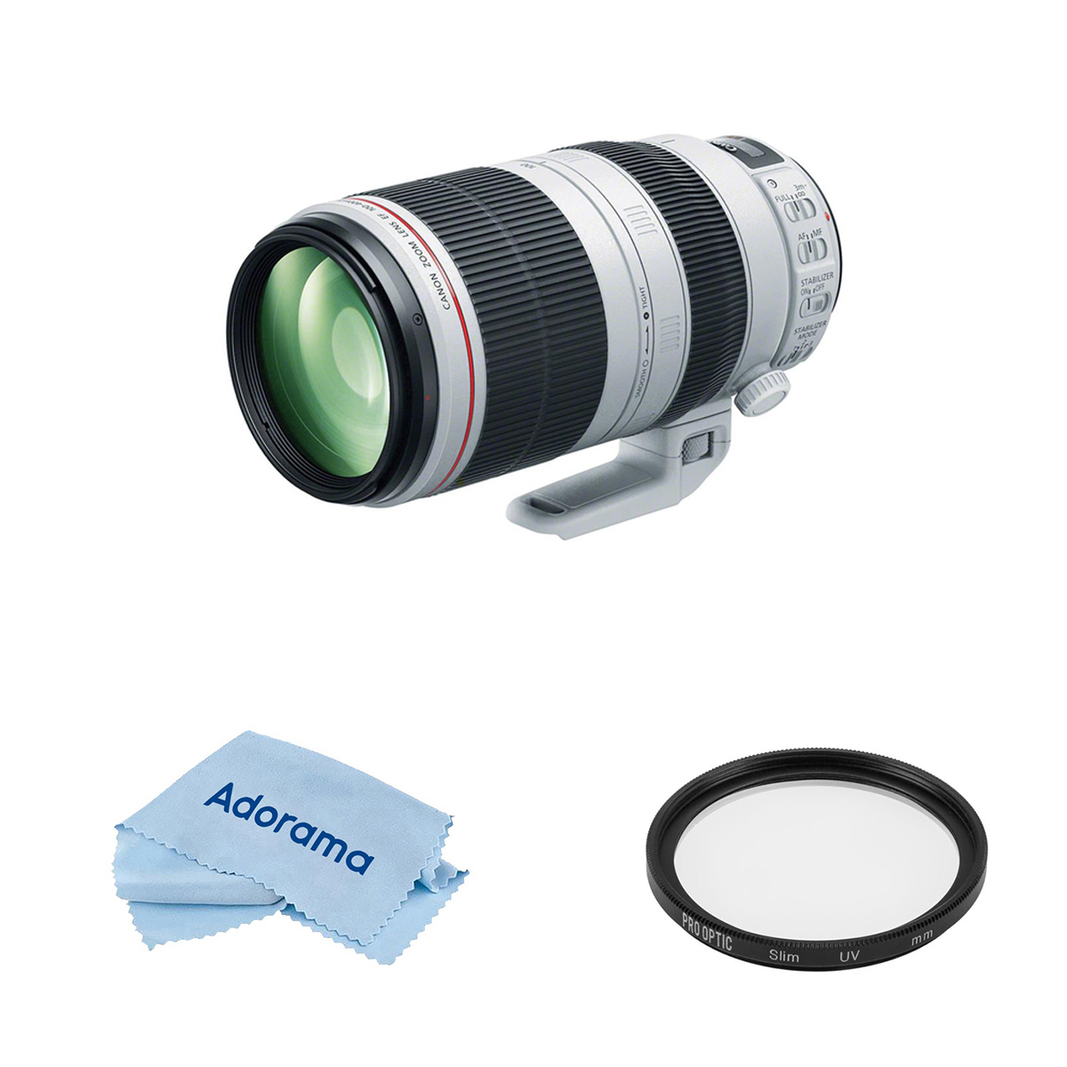 

Canon EF 100-400mm f/4.5-5.6L IS II USM Lens with Accessories Kit