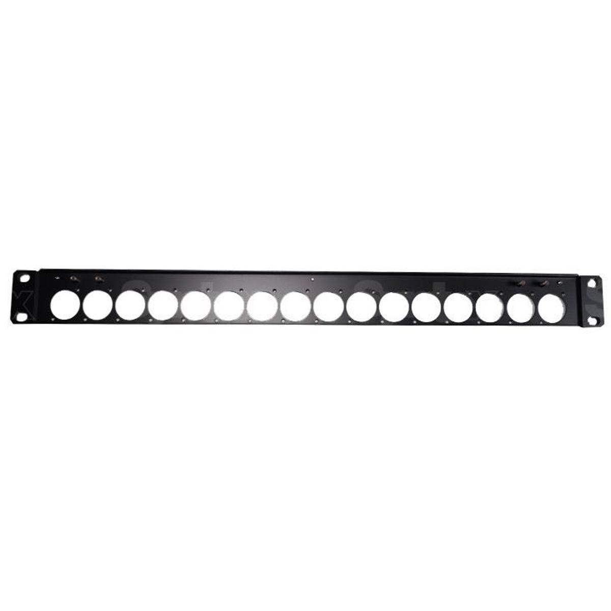 

Canare Custom A/V Connector Flat Panel, 1RU, Neutrik D Type, 16 Holes